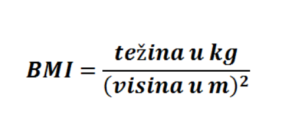 Izračunavanje BMI formula